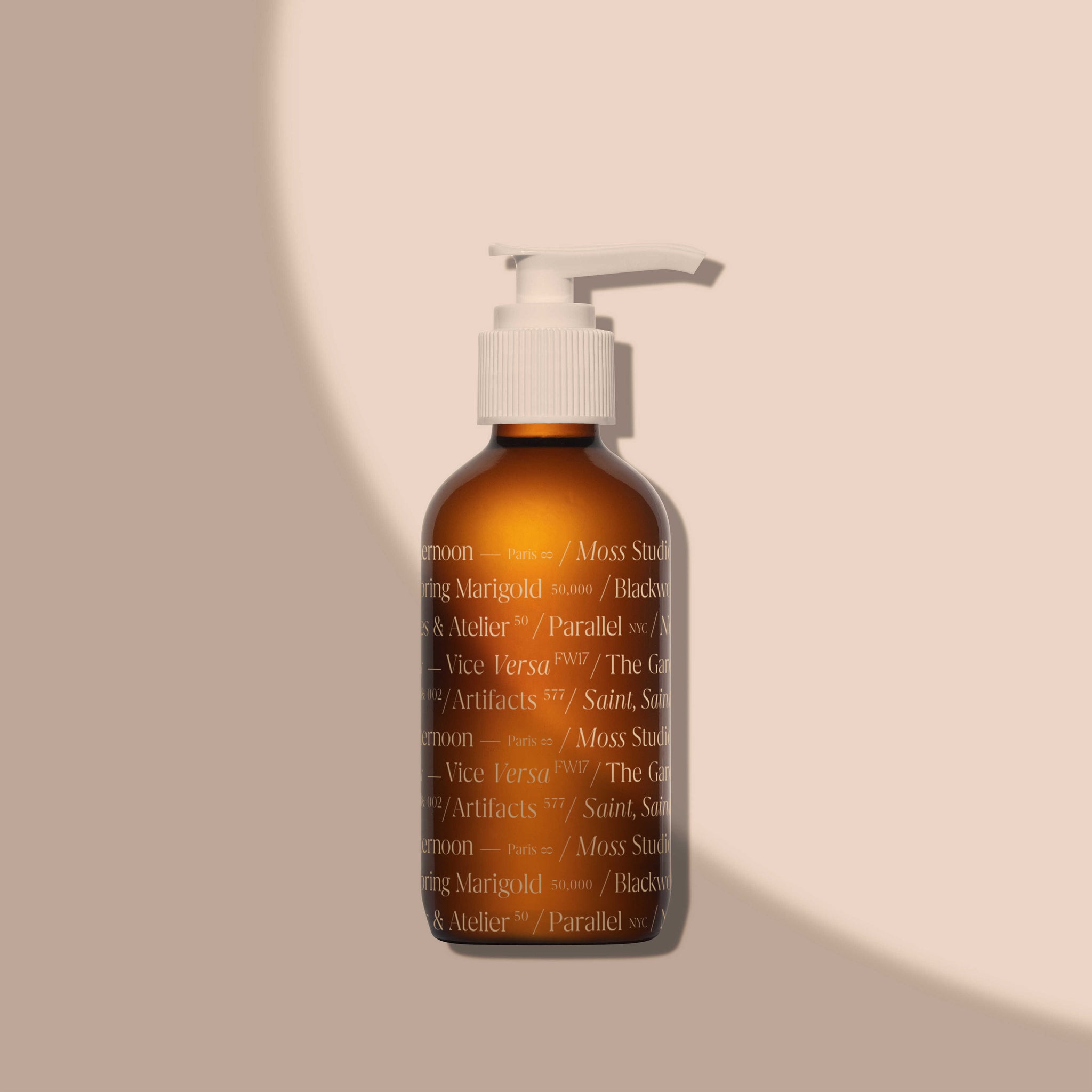 Amber Cosmetic Pump Bottle Mockup - Copal Studio Packaging Mockups For Designers