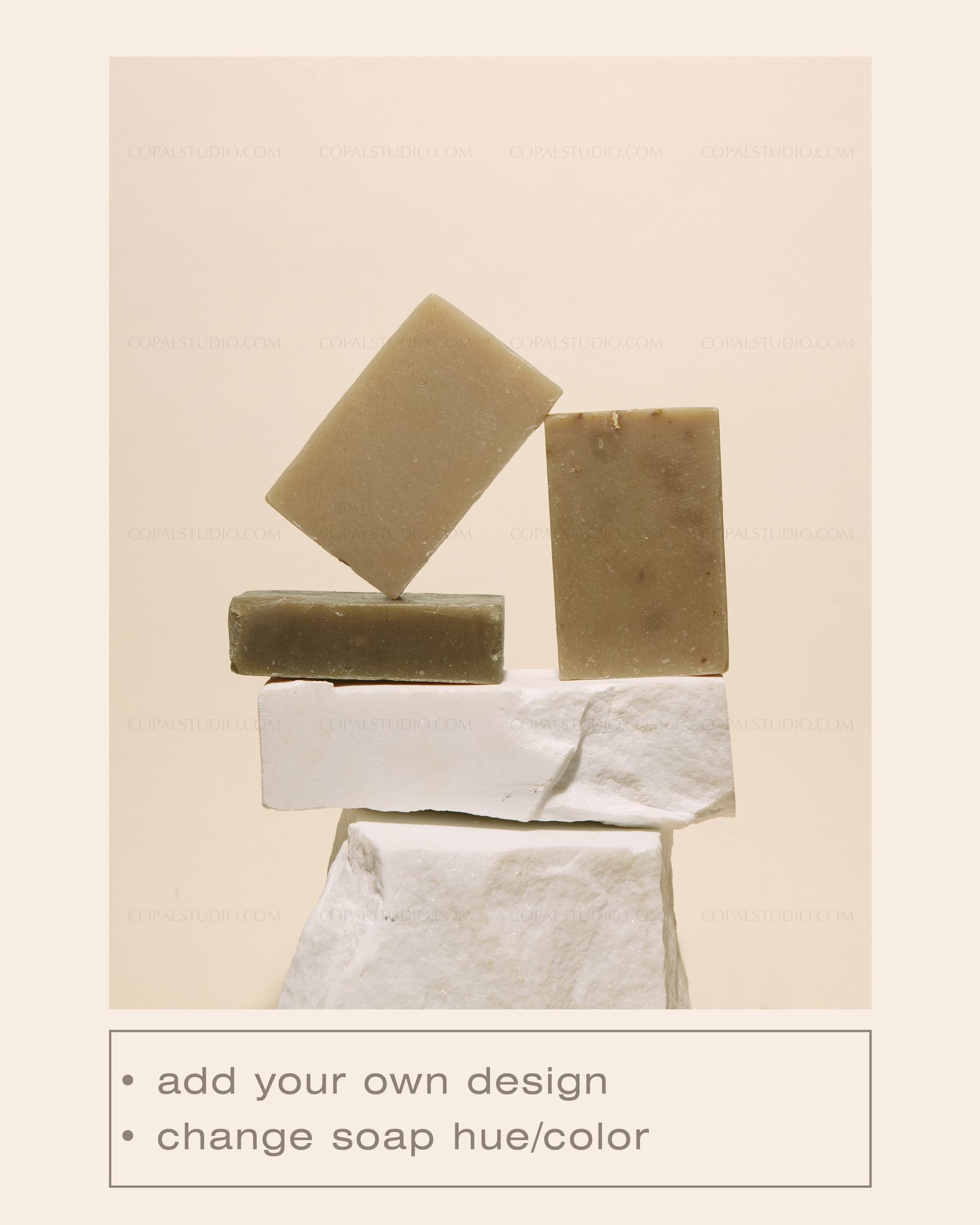 Embossed Soap Bar Mockup No. 2 - Copal Studio Packaging Mockups For Designers