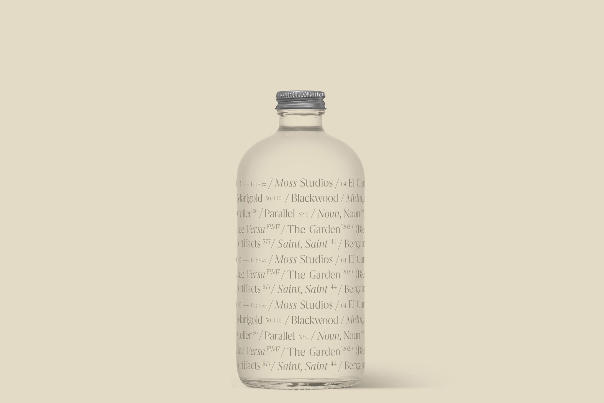 Clear Glass Bottle Mockup - Copal Studio Packaging Mockups For Designers