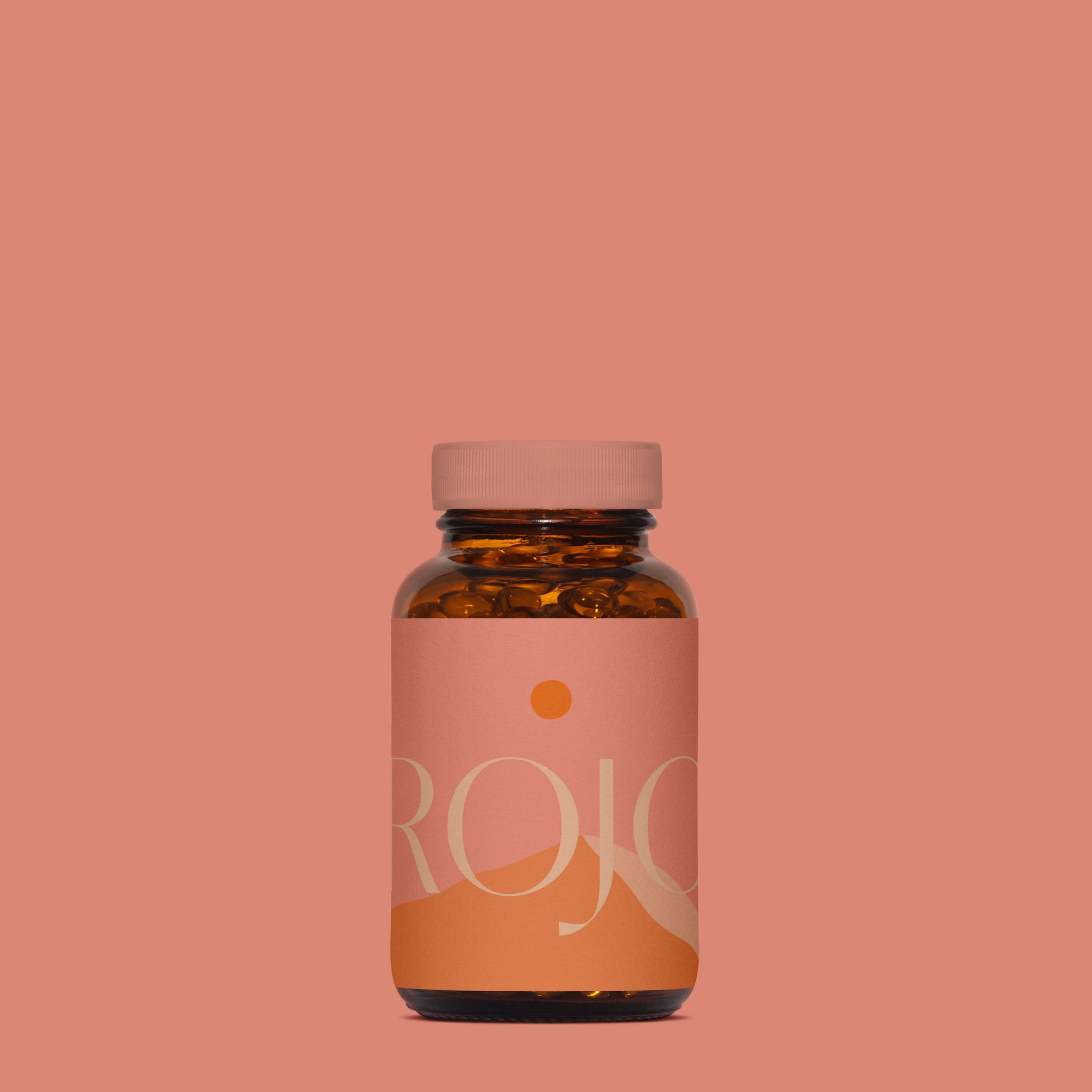 Amber Vitamin Bottle Mockup No. 6 - Copal Studio Packaging Mockups For Designers