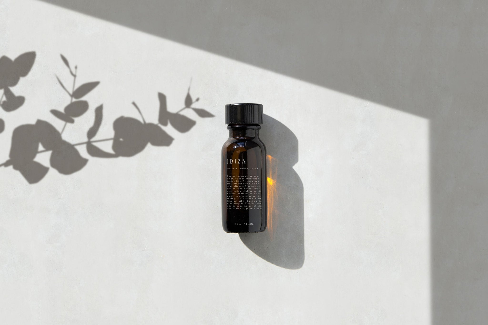 Essential Oil Bottle Mockup - Copal Studio Packaging Mockups For Designers