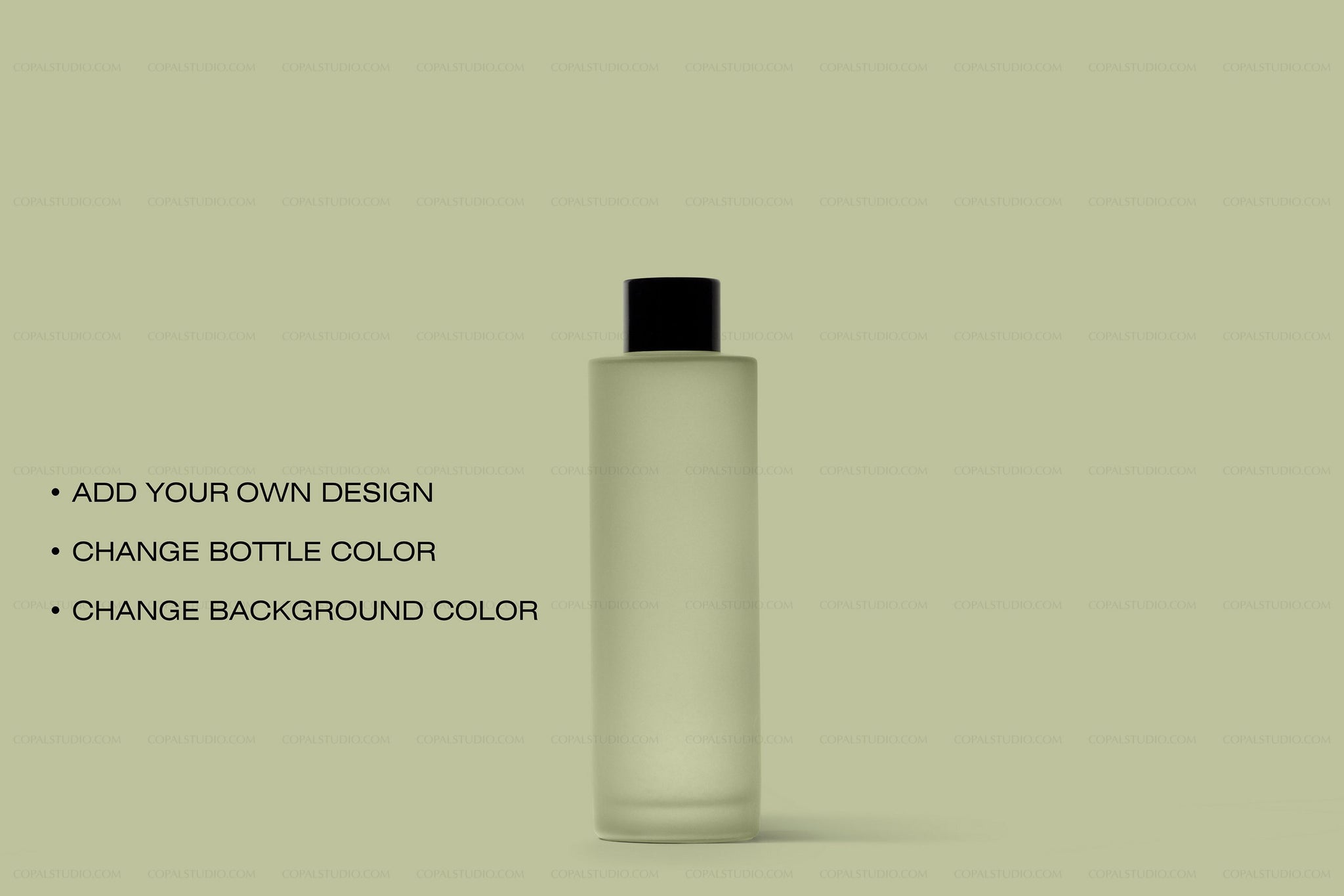Frosted Glass Cosmetic Bottle Mockup - Copal Studio Packaging Mockups For Designers