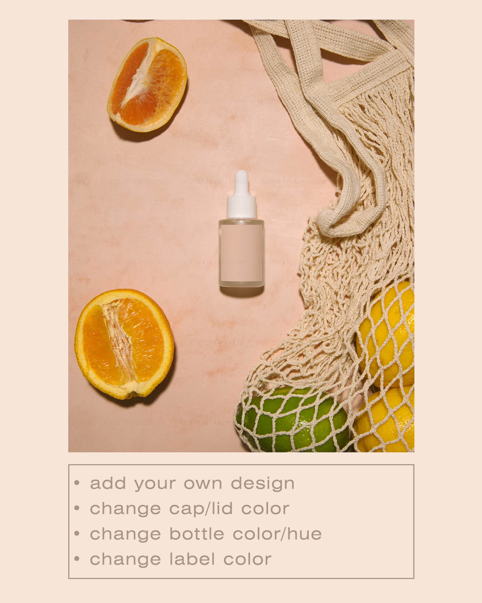 Clear Frosted Dropper Bottle Mockup No. 13 - Copal Studio Packaging Mockups For Designers