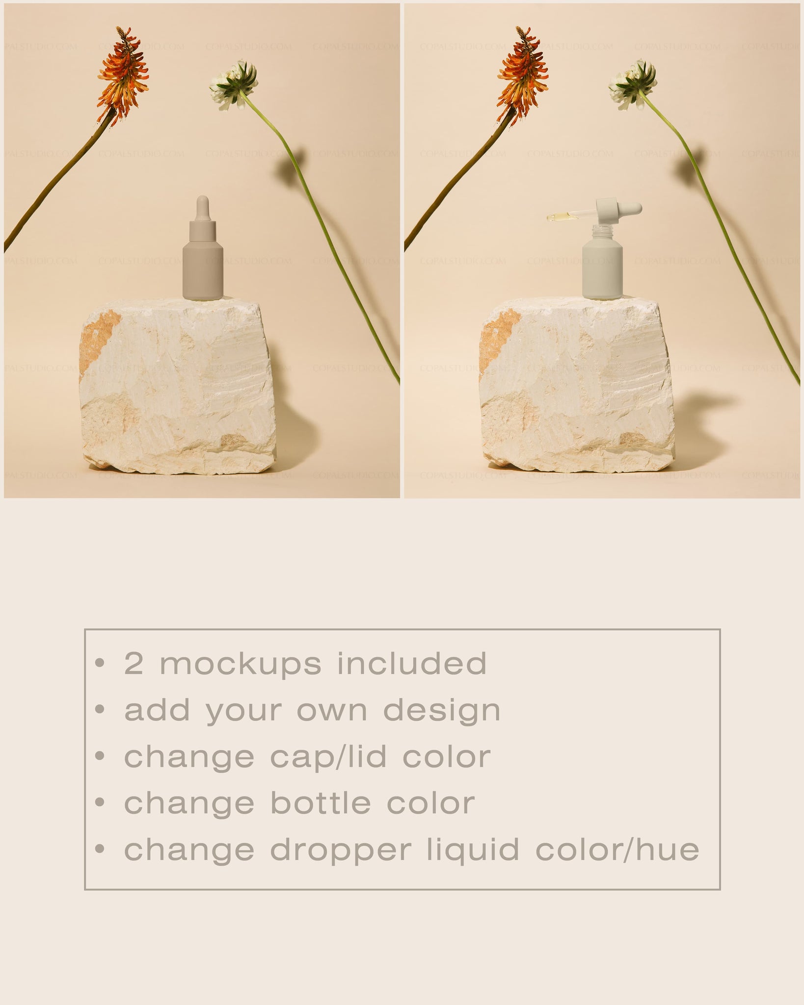 Dropper Bottle Mockup No. 12 - Copal Studio Packaging Mockups For Designers