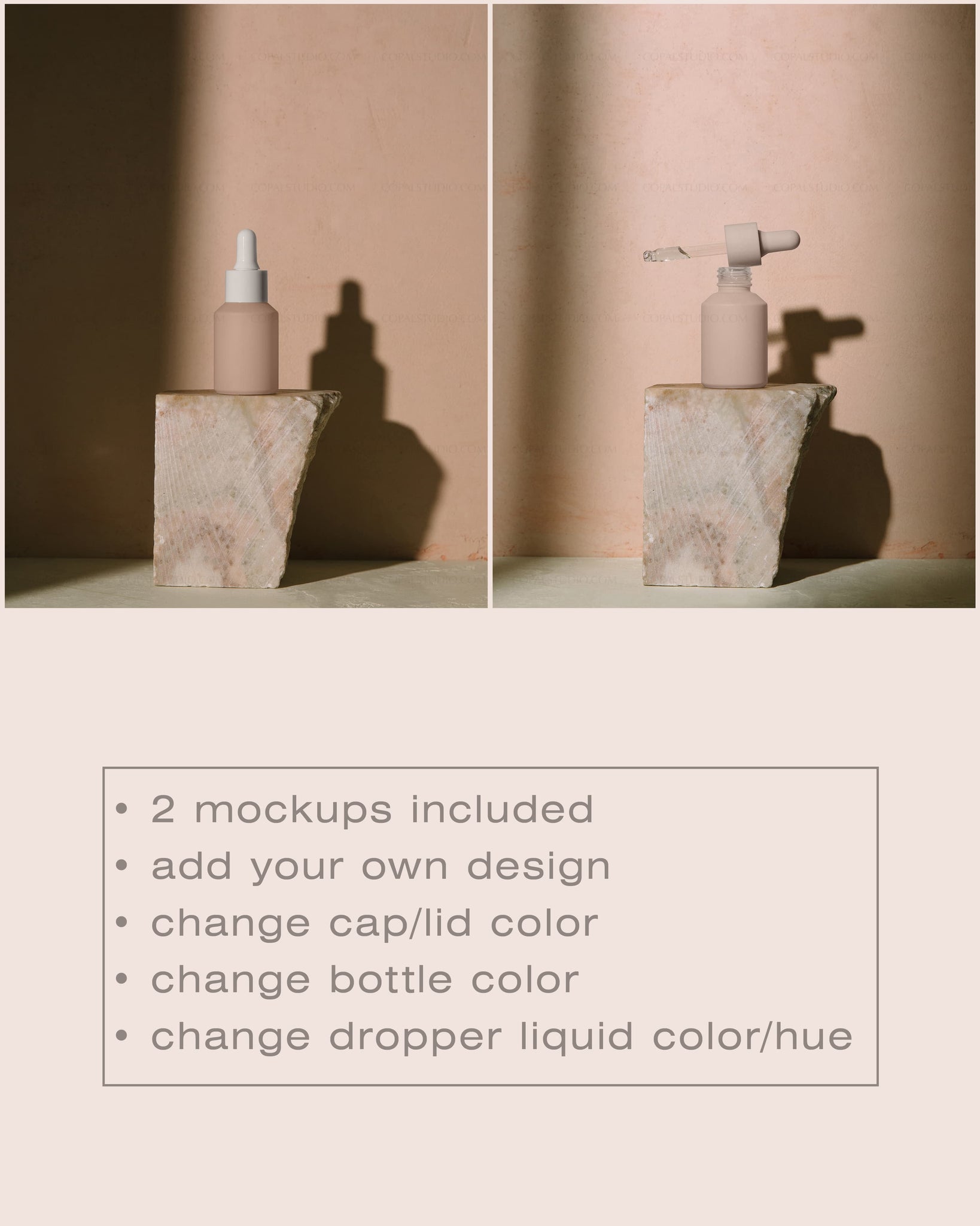 Dropper Bottle Mockup No. 1 - Copal Studio Packaging Mockups For Designers