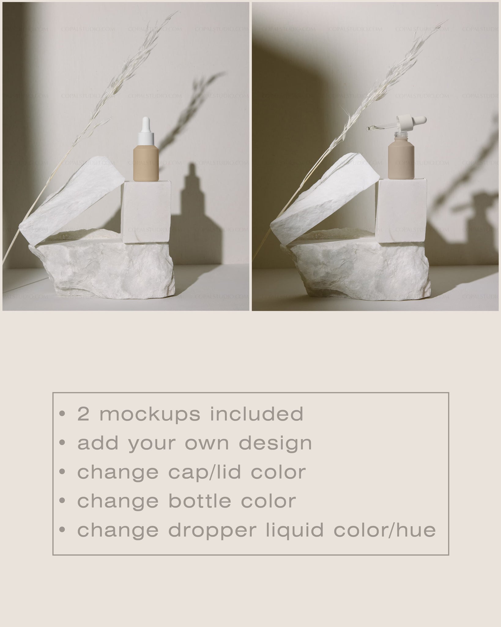 Dropper Bottle Mockup No. 4 - Copal Studio Packaging Mockups For Designers
