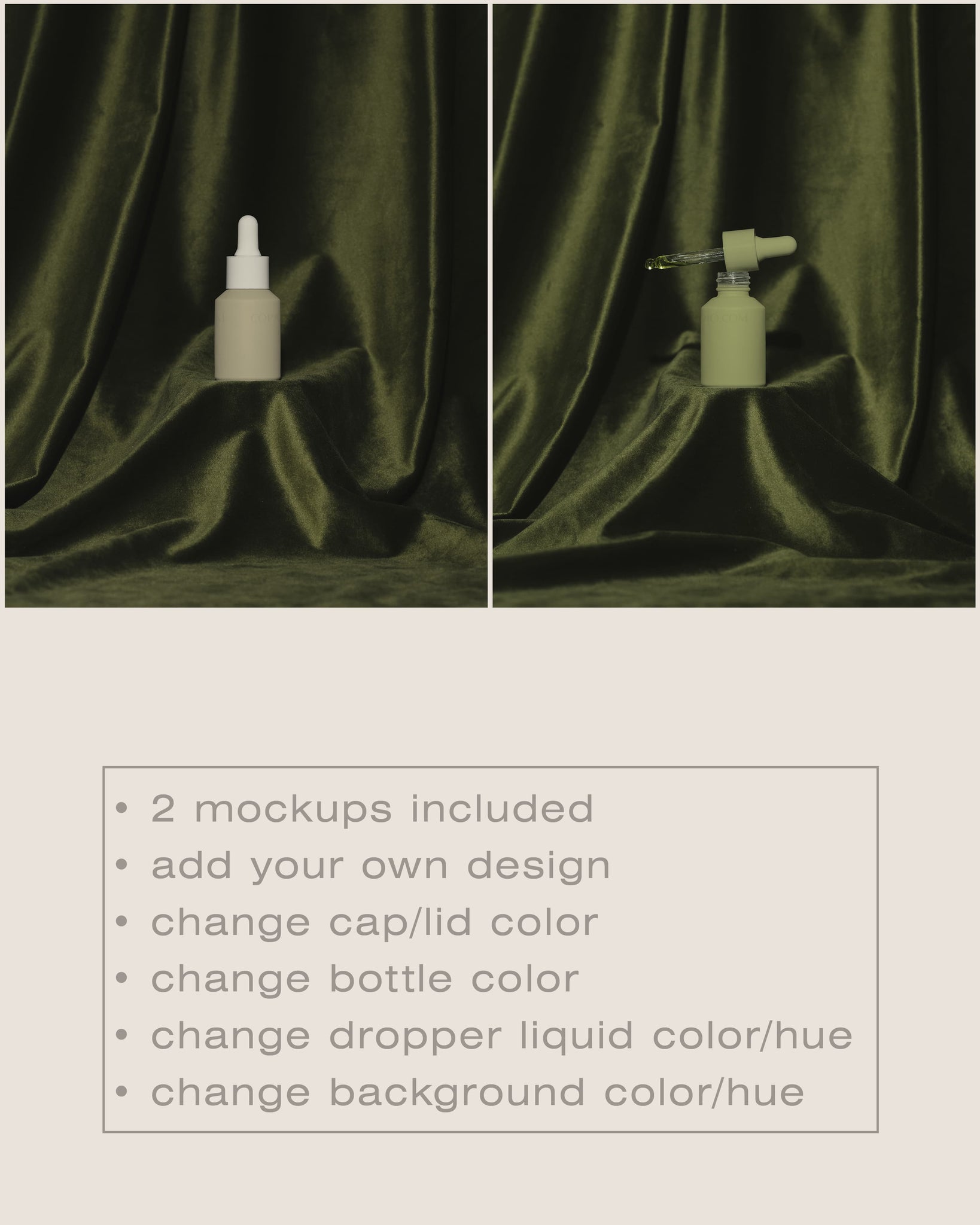 Dropper Bottle Mockup No. 5 - Copal Studio Packaging Mockups For Designers