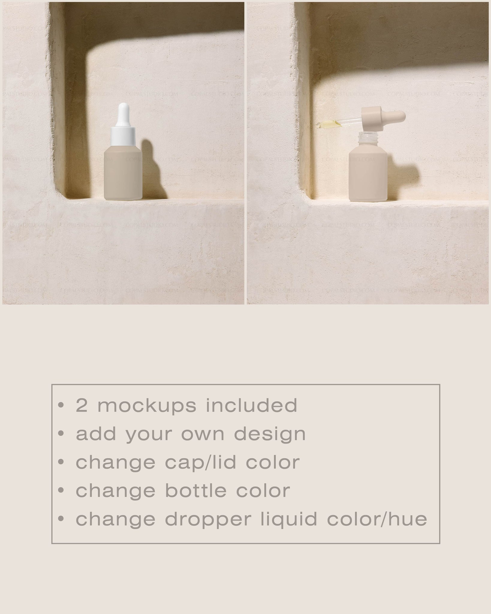 Dropper Bottle Mockup No. 6 - Copal Studio Packaging Mockups For Designers
