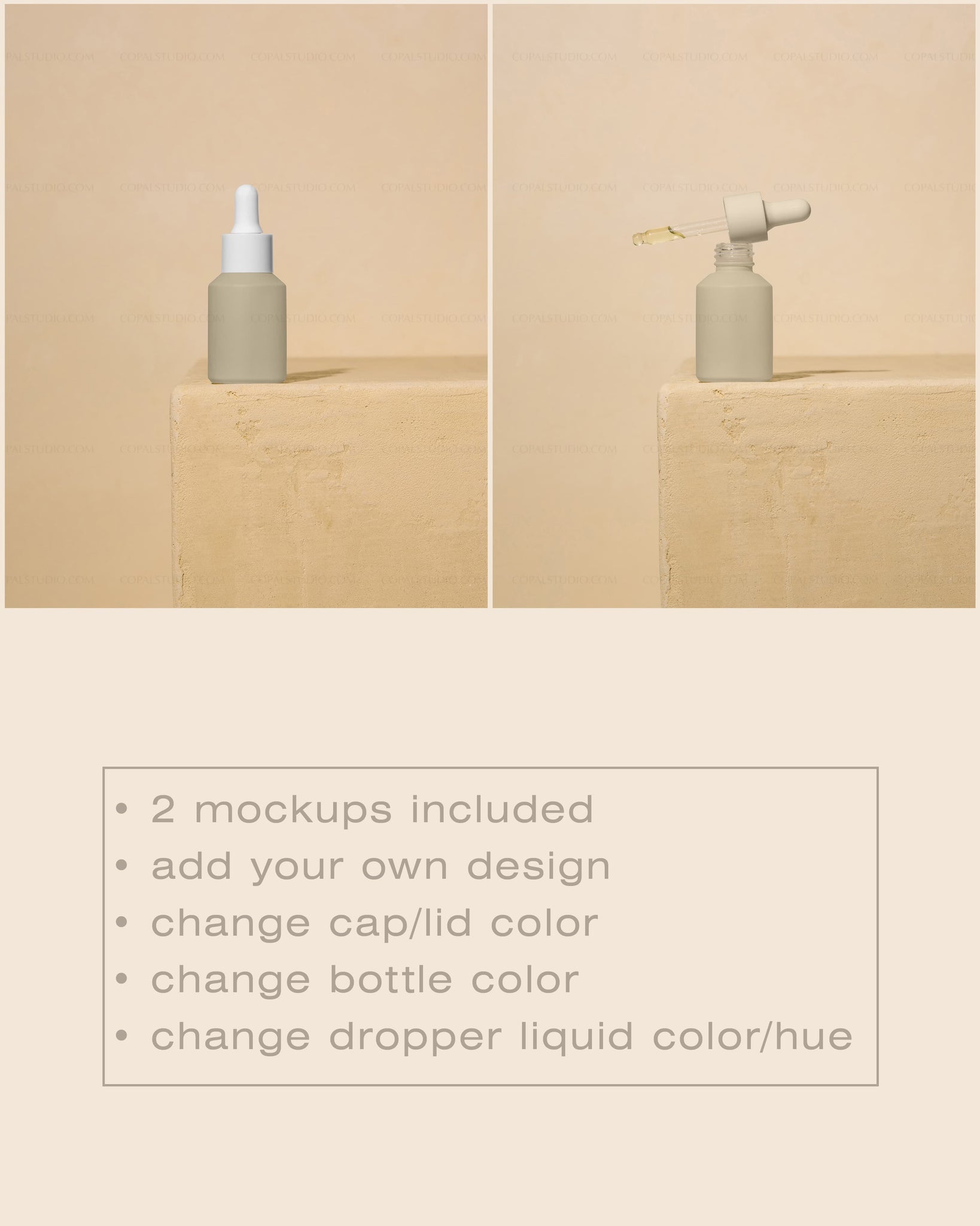 Dropper Bottle Mockup No. 7 - Copal Studio Packaging Mockups For Designers
