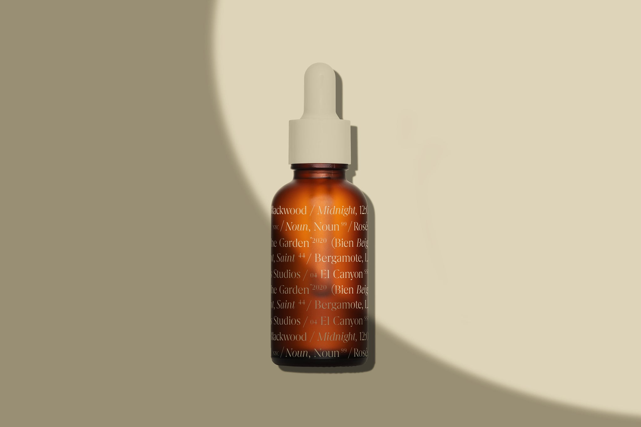 Front Amber Glass Dropper Bottle Mockup — Blank Mockup Item