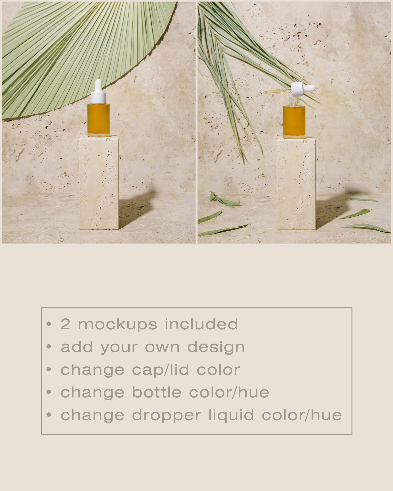 Frosted Glass Dropper Bottle Mockup No. 9 - Copal Studio Packaging Mockups For Designers