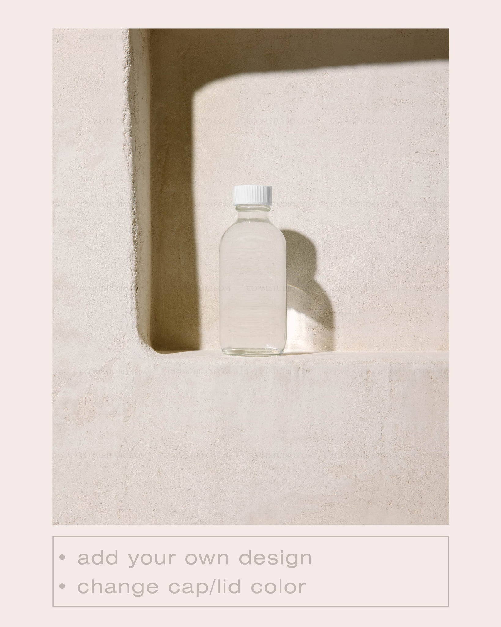 Round Glass Bottle Mockup No. 6 - Copal Studio Packaging Mockups For Designers