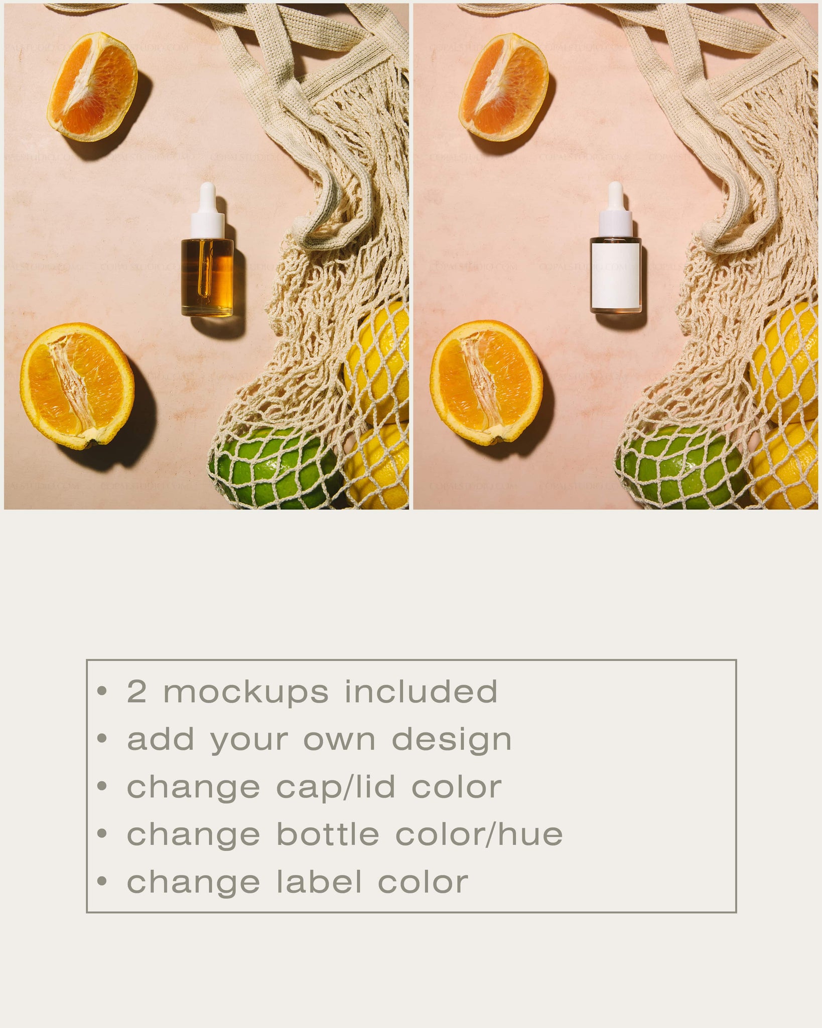 Glass Dropper Bottle Mockup No. 13 - Copal Studio Packaging Mockups For Designers
