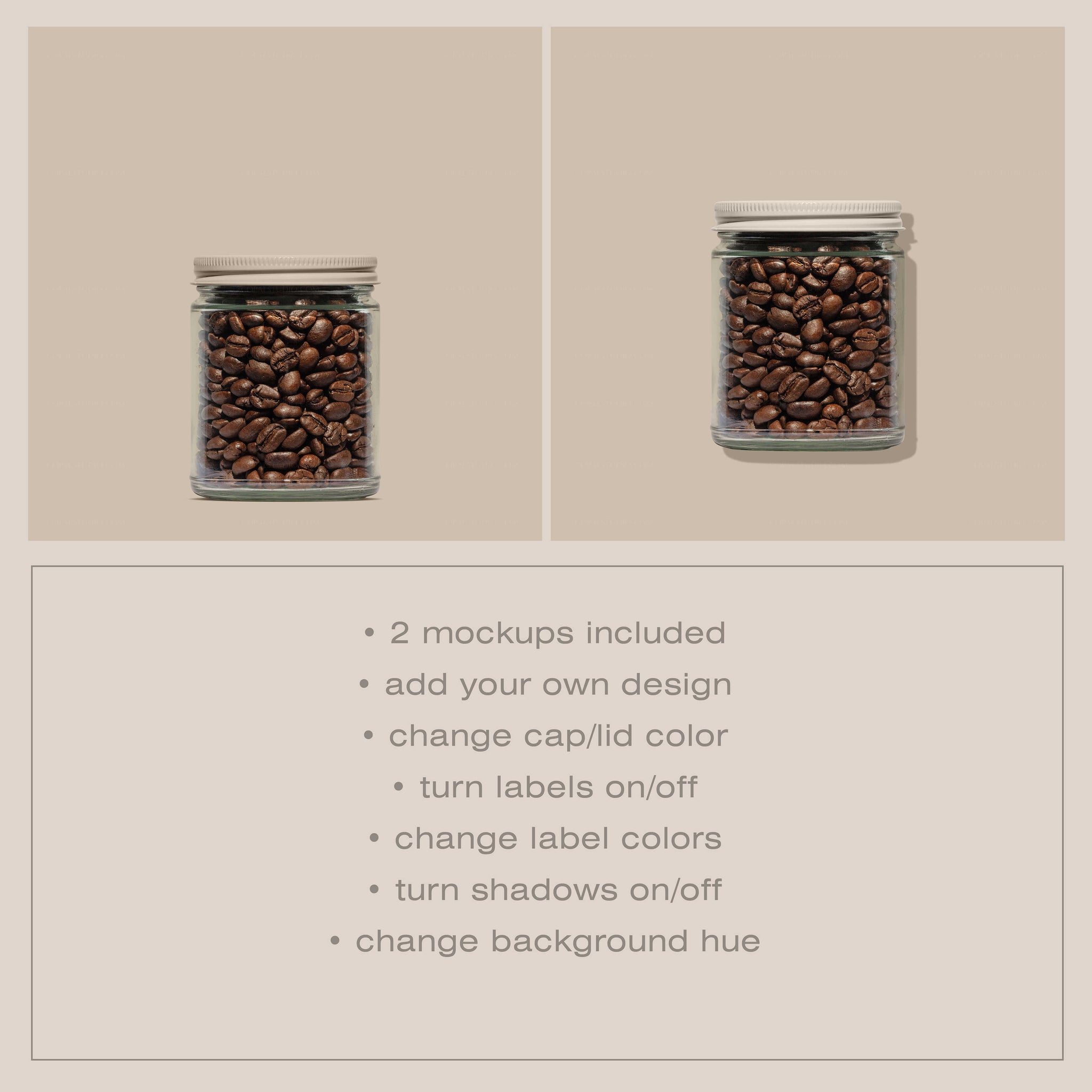 Coffee Bean Jar Mockup - Copal Studio Packaging Mockups For Designers