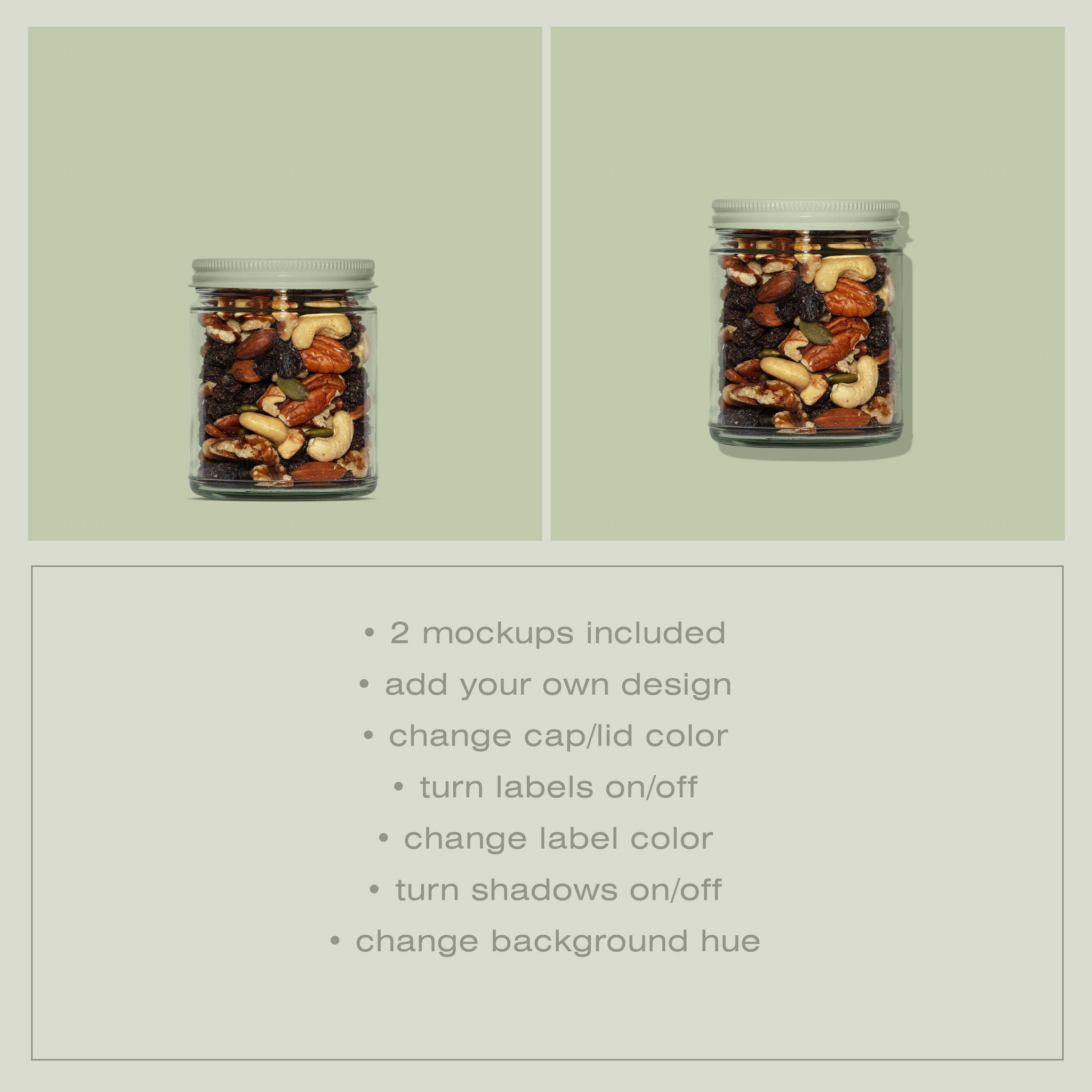 Trail Mix Jar Mockup - Copal Studio Packaging Mockups For Designers