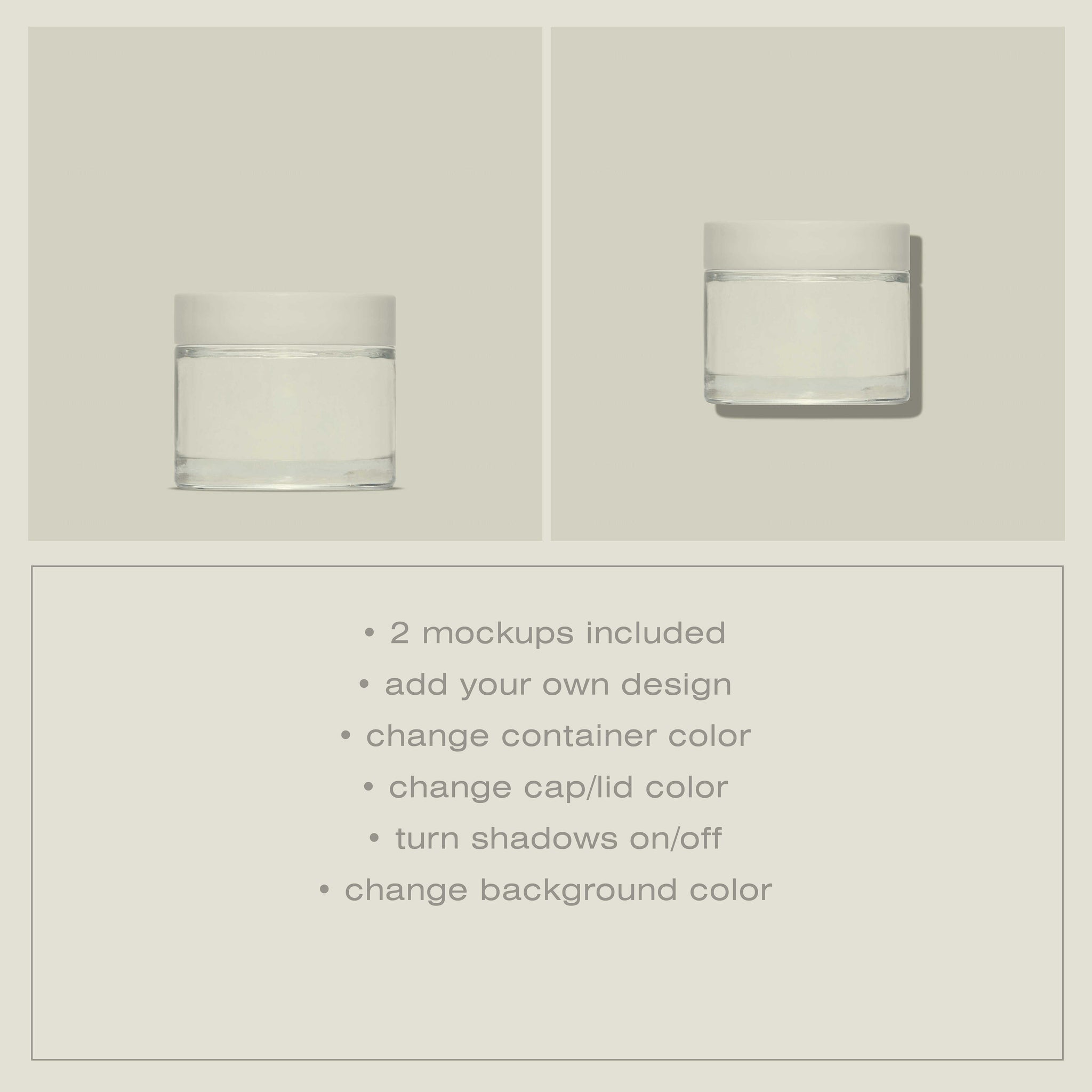 Cosmetic Container Mockup No. 3 - Copal Studio Packaging Mockups For Designers