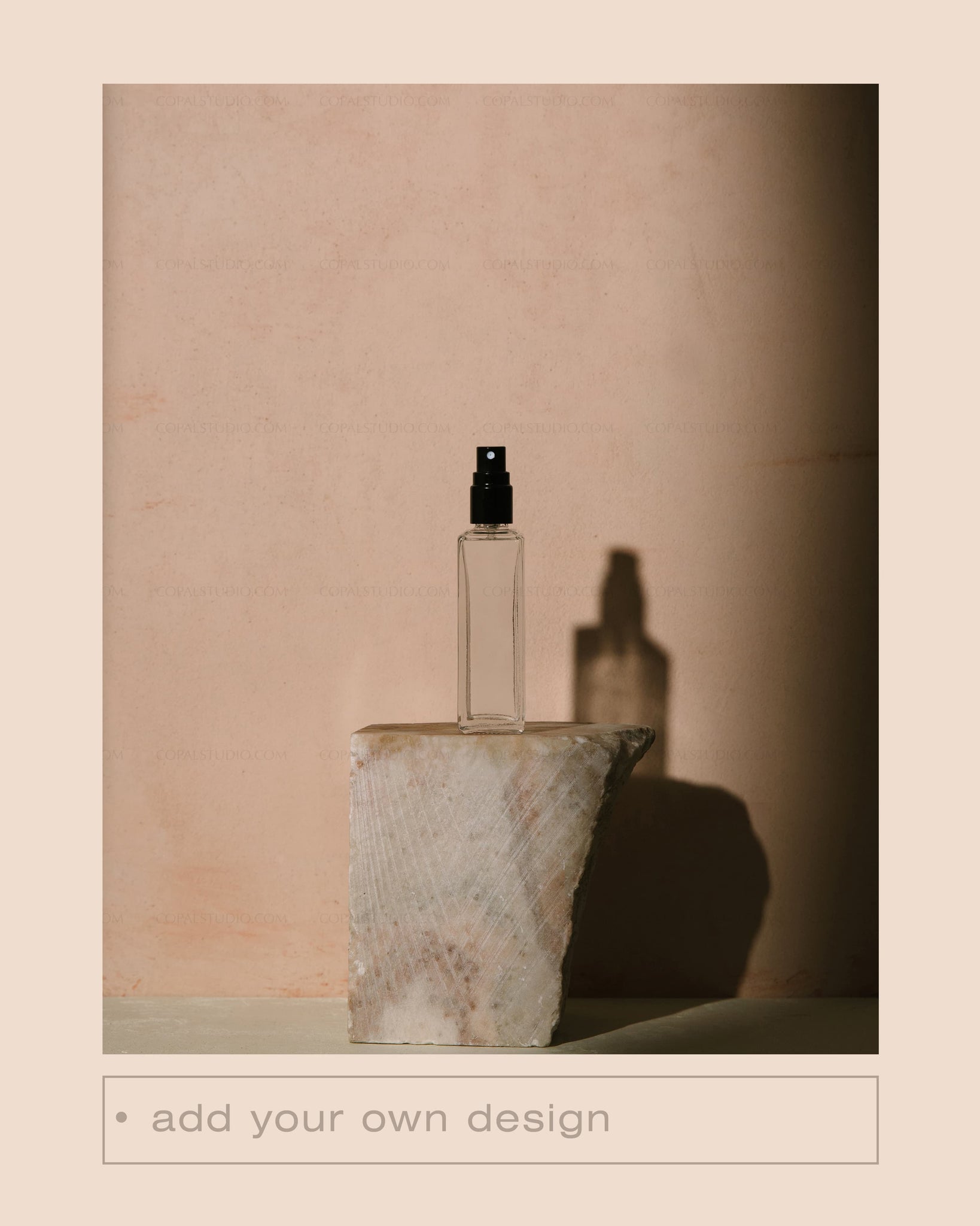 Square Perfume Bottle Mockup No. 1 - Copal Studio Packaging Mockups For Designers