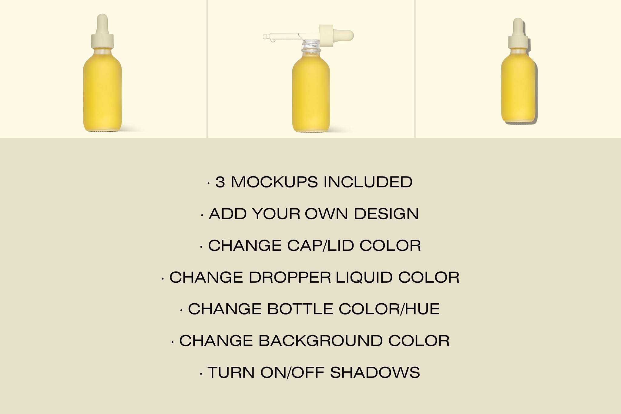 Frosted Glass Dropper Bottle Mockup - Copal Studio Packaging Mockups For Designers